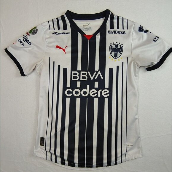 Puma Other - Rayados Puma Soccer Jersey White Home Number 4 Sz L